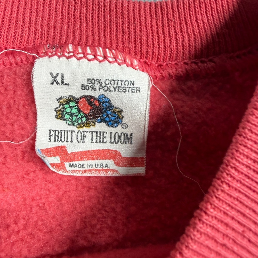 Fruit of the Loom Sweater Mens XL Pink Diner Sedona Arizona Vintage Graphic Top - Picture 2 of 5